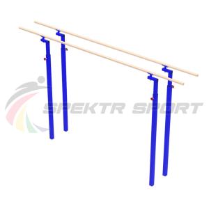 Купить Брусья гимнастические мужские массовые со стеклопластиковыми жердями (уличн. под бетонирование) в Владивостоке 