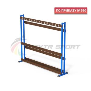 Купить Стеллаж для лыж двусторонний (на 30 пар) ЛХ2 в Владивостоке 