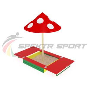 Купить Песочница с крышкой и грибком ИО 512 в Владивостоке 