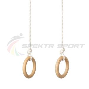 Купить Кольца гимнастические деревянные (фанера 18 мм, покрытие: эмаль, лак или пропитка) в Владивостоке 