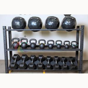 Купить Модульный стеллаж для гантелей, гирь и медболов 1320х430х1200 в Владивостоке 