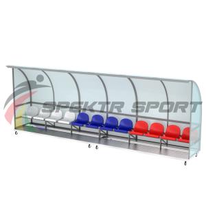 Купить Кабинка для игроков и судей мобильная на 12 мест в Владивостоке 