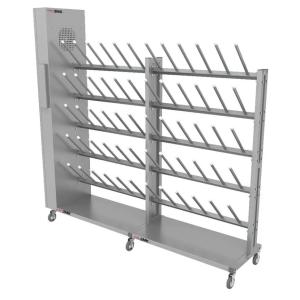 Купить Сушильный стеллаж для обуви SL2 Лидер-премиум мобильный односторонний (45 пар) в Владивостоке 