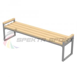 Купить Лавка парковая разборная 2 м без спинки в Владивостоке 