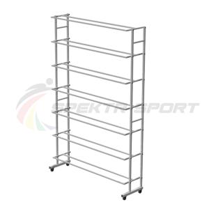 Купить Стеллаж для мячей мобильный односторонний шир. 1320 мм SP ХИ-М1_25 в Владивостоке 