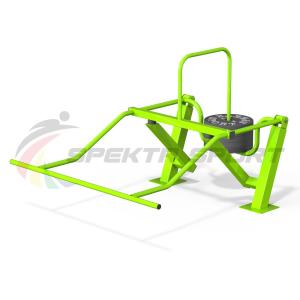 Купить Уличный силовой тренажер для комбинированного жима на верхнюю и нижнюю часть тела, мышцы кора в Владивостоке 