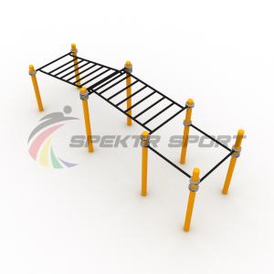 Купить Детский рукоход двухсекционный с подъёмом и 3 турника в Владивостоке 