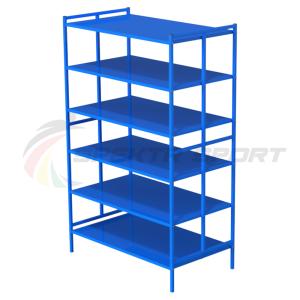 Купить Стеллаж для спортинвентаря открытый двойной (полки металл) в Владивостоке 