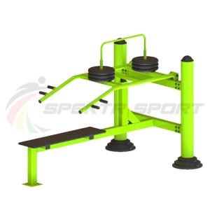 Купить Уличный тренажер для развития мускулатуры плечевого пояса с изменяемой нагрузкой из положения лежа в Владивостоке 