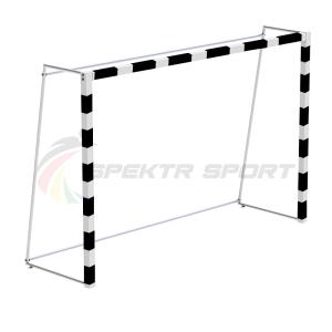 Купить Ворота мини-футбольные без сетки 2х3х1 м. профиль 80х80 с закладными (добров. сертификат) в Владивостоке 