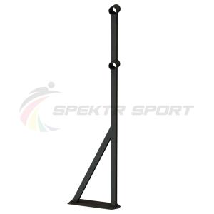 Купить Стойка балетного станка двухрядного напольная Фуэте Блэк в Владивостоке 