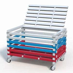 Купить Корзина для хранения инвентаря с закрывающейся крышкой 1200х800х700 мм в Владивостоке 