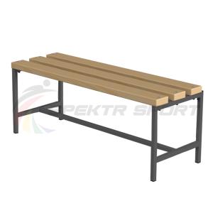 Купить Скамейка для раздевалок без спинки (цельная) 1000 мм в Владивостоке 
