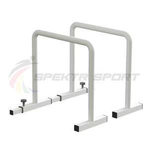 Купить Брусья напольные хайлетсы Spektr Sport цв. белый в Владивостоке 