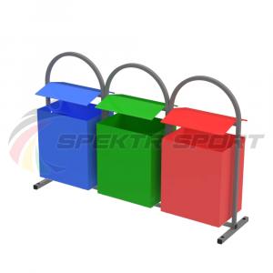 Купить Урна трехсекционная 1200х300х800 в Владивостоке 