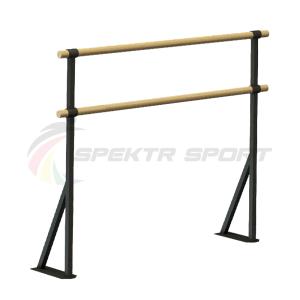 Купить Хореографический станок двухрядный напольный Фуэте Блэк в Владивостоке 