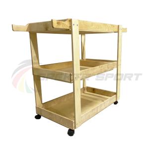 Купить Тележка деревянная для спортинвентаря на колесах в Владивостоке 