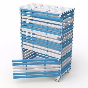 Купить Стеллаж 3-х секционный закрывающийся, разборный жесткий ПВХ 1380х720х2005 мм в Владивостоке 