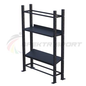 Купить Модульный стеллаж для гантелей, гирь и медболов 1320х430х1950 в Владивостоке 