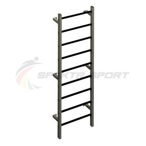 Купить Шведская стенка метал. с прорез. перекладинами Джет 1П цв. серый в Владивостоке 