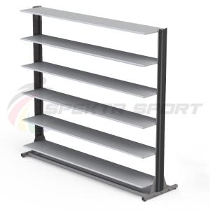 Купить Стеллаж для горных и беговых ботинок (24\40 пар) односторонний мобильный в Владивостоке 