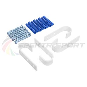 Купить Комплект настенного крепежа для турника 3 в 1 (2 в 1) крюки белые в Владивостоке 