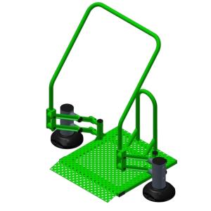 Купить Тренажер уличный для людей с ОВЗ Подтягивание на платформе ТС 1002 в Владивостоке 