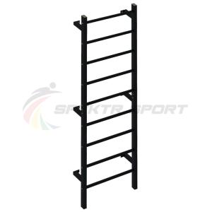 Купить Шведская стенка метал. с прорез. перекладинами Джет 1П цв. черный в Владивостоке 