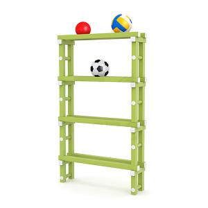 Купить Стеллаж для мячей (для бассейнов) жесткий ПВХ, 1010х260х1660 мм в Владивостоке 