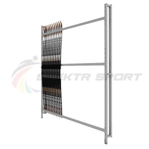 Купить Стеллаж для лыж односторонний пристенный на 10 пар SP ЛХ10 в Владивостоке 