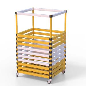 Купить Корзина для хранения инвентаря 600х600х1000 мм ПВХ  (закругленный профиль) в Владивостоке 