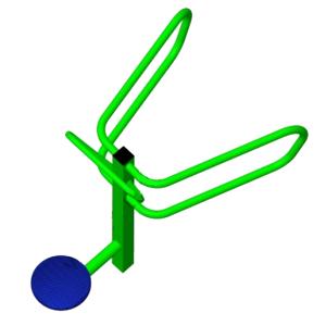 Купить Уличный тренажер взрослый Диск + Брусья ТС 110-2 в Владивостоке 
