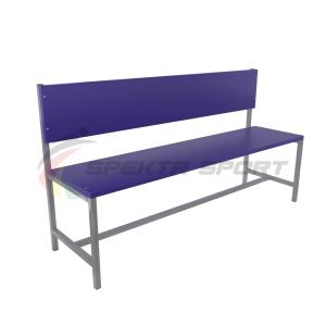 Купить Скамейка для раздевалок со спинкой (цельная) 1500 мм ЛДСП в Владивостоке 