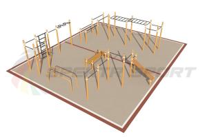 Купить Площадка уличная для воркаут Дворовая 3_76mm в Владивостоке 