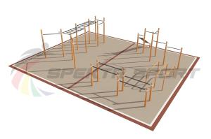 Купить Площадка уличная для воркаут Дворовая 2_76mm в Владивостоке 