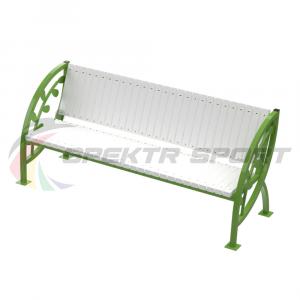 Купить Скамья уличная Кляксы с веточкой 2000*900*630 мм, каркас металл в Владивостоке 