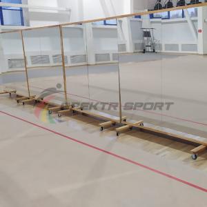 Купить Секция системы деления зала 2000 х 4000 мм - мобильные зеркала в Владивостоке 