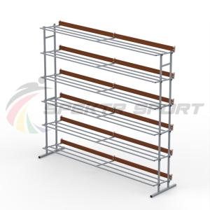 Купить Стеллаж для лыжных ботинок (на 50 пар) разборный в Владивостоке 